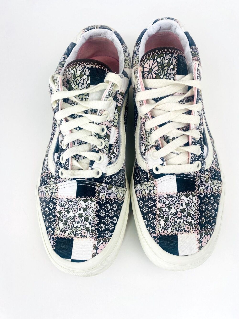 Vans Old Skool Floral Patchwork Men's Sz 9 Women's 10.5 Retro Low Top Sneakers